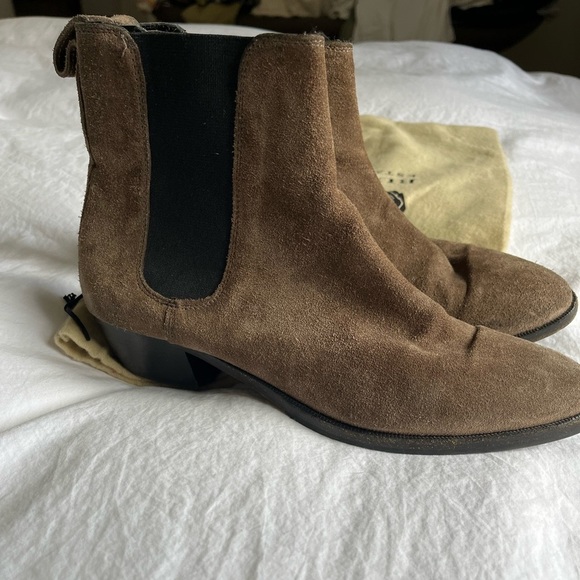 Burberry Beige Suede Booties - Picture 1 of 5